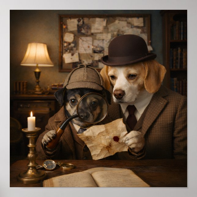 "Aha, A Clue!" Poster (Framsidan)