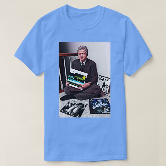 AHa Bill Clinton Toppen Fläkt T Shirt (Design framsida)