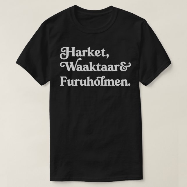 AHa Namn List FadedStyle Design T Shirt (Design framsida)