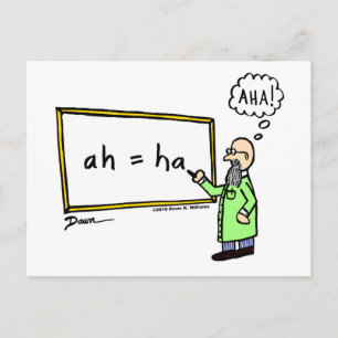 Aha! Tecknad vykort