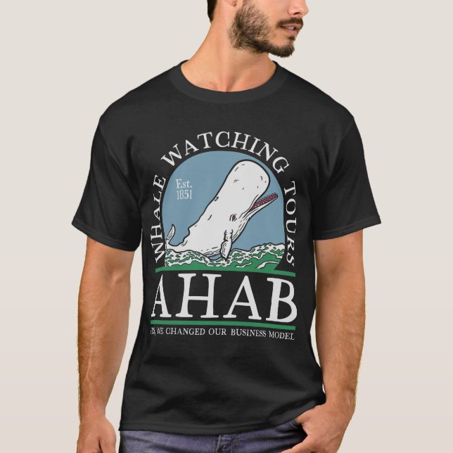 Ahab Whale Watch T Shirt (Framsida)