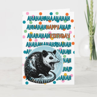 "Ahaha Grattis på födelsedagen!" 🐀 födelsedagskor Kort