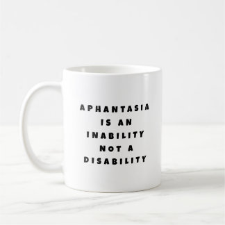 Ahantasia Oability Not Disability Black Font Kaffemugg
