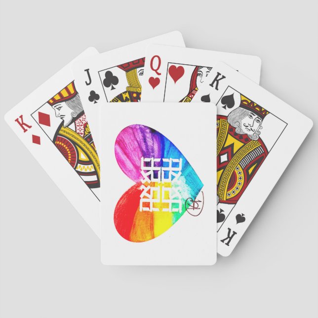 Ahava Kärlek Pride Art Casinokort (Baksidan)