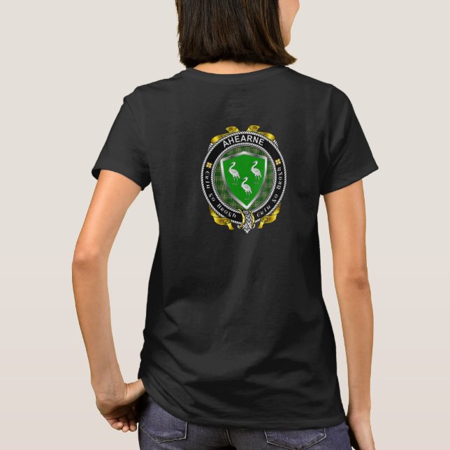Ahearne/Aherne Irish Shield Women's T Shirt (Baksida)