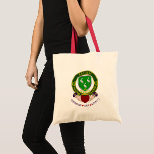 Ahearne Irish Shield w/Claddagh Tygkasse