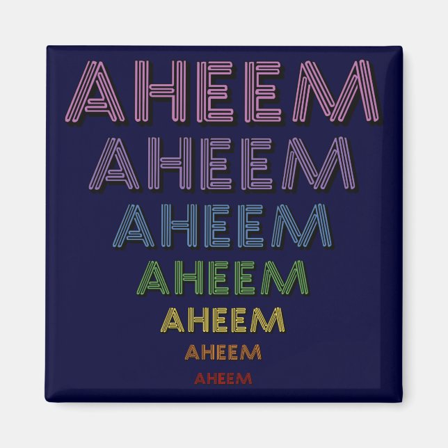 Aheem mantra magnet (Framsidan)