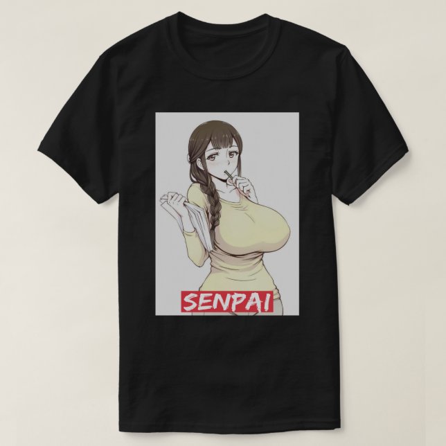 ahegao Senpai 1 T Shirt (Design framsida)