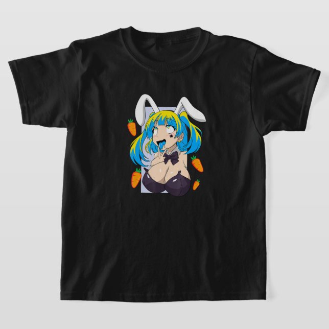 Ahegao shirt anime ansikte kanit cosplay lewyttes t (Laydown)