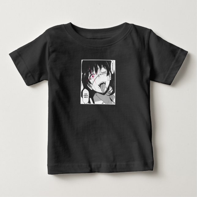 Ahegao T Shirt nurse costume face Anime Funny (Framsida)