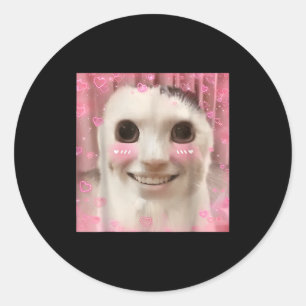 Ahh Katt Meme Tacksam Förbannad Weirore Roligt Tac Runt Klistermärke