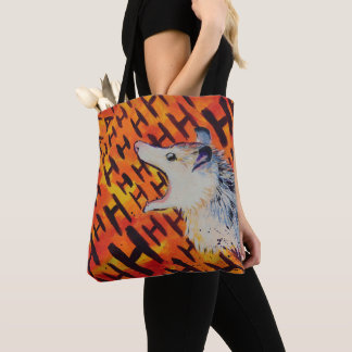 AHH Screaming ångest possum Tygkasse