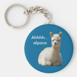 Ahhh Alpaca Keychain Nyckelring