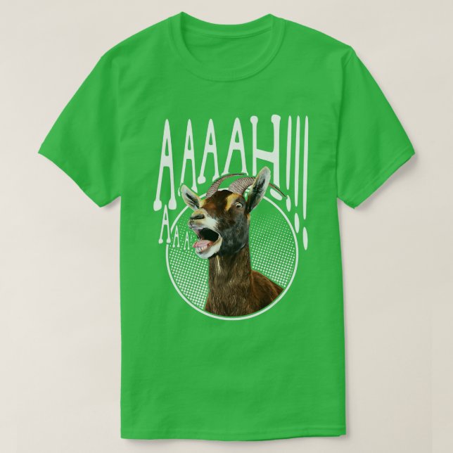 Ahhh Screaming Goat Gift Funny Goat Lover Screamin T Shirt (Design framsida)