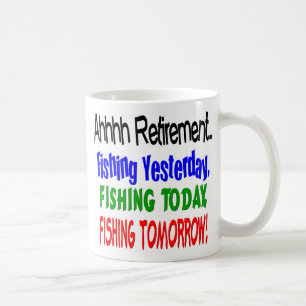Ahhhh pension som i dag fiskar…., kaffemugg