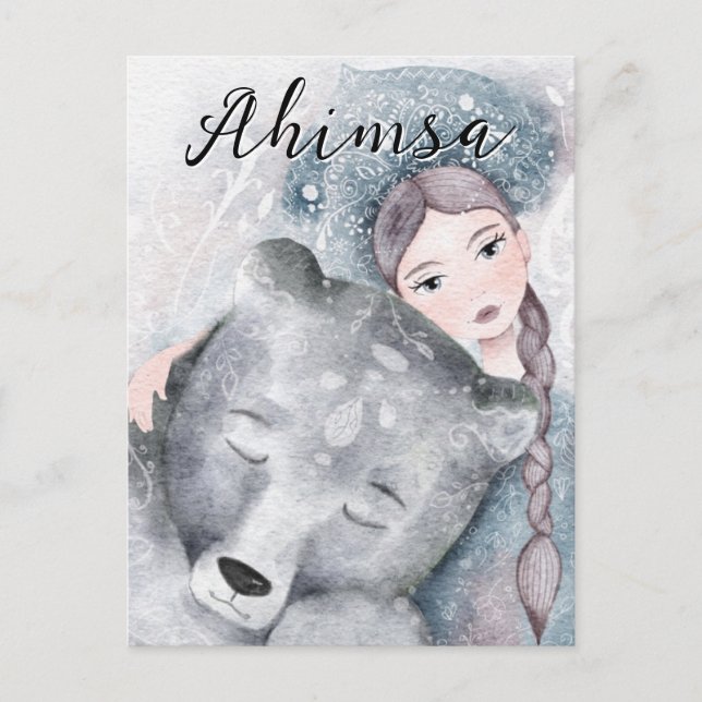 Ahimsa Helg Vykort (Framsida)