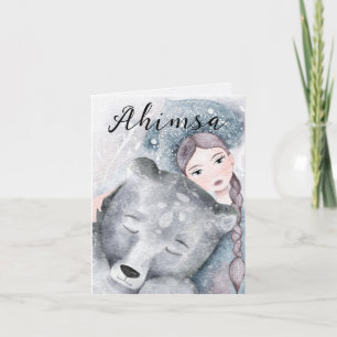 Ahimsa-julkort Helgkort