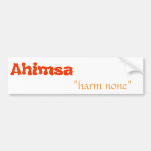Ahimsa "skada inga ", bildekal