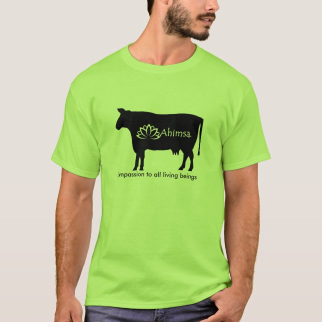 Ahimsa skjorta t-shirt (Framsida)