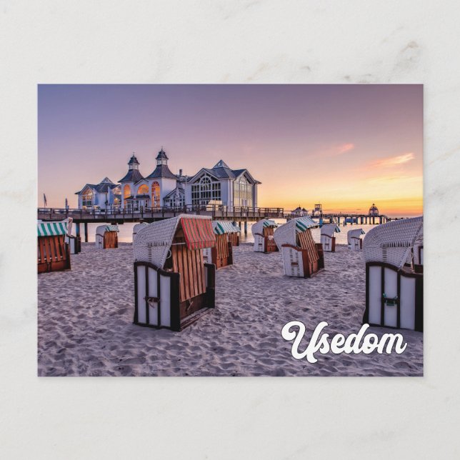 Ahlbeck Pier, Usedom, Tyskland Vykort (Framsida)