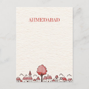 Ahmedabad India Travel Postcard Vykort