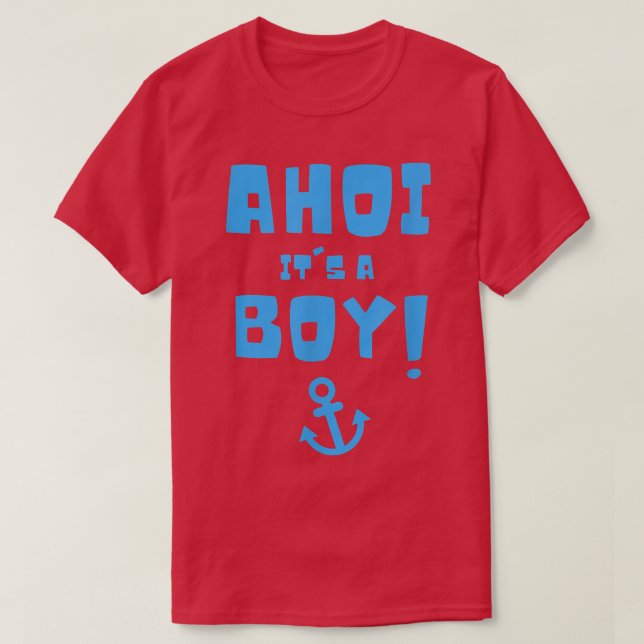 Ahoi, det är en Pirat Gender Reveal Party Pregnan T Shirt (Design framsida)