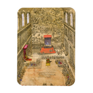 Åhörarekapell på Vaticanen (färggravyr) Magnet
