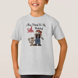 Ahoy 5th födelsedag för Matey pirat T-shirt