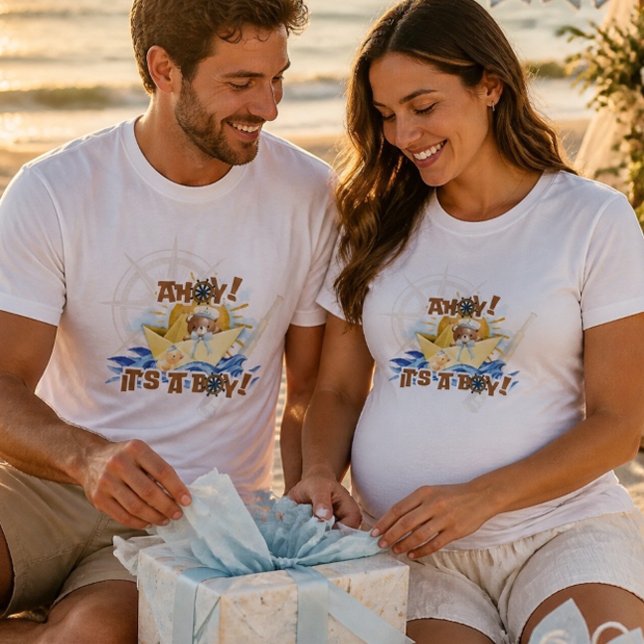 Ahoy! Baby Boy Födelsedags T-Shirts (Skapare uppladdad)