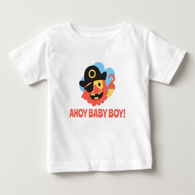 Ahoy Baby Boy T Shirt (Framsida)