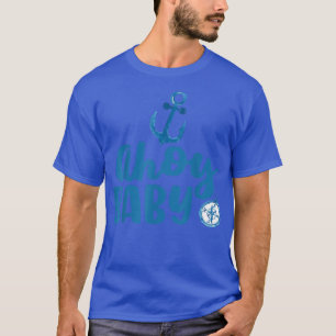Ahoy Baby Nautical Theme Gender Reveal Party Pregn T Shirt