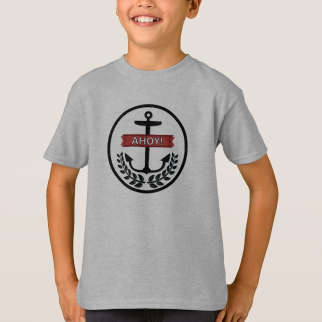 Ahoy - Bards grundläggande hanes - Tagless Comfort Tee (Framsida)