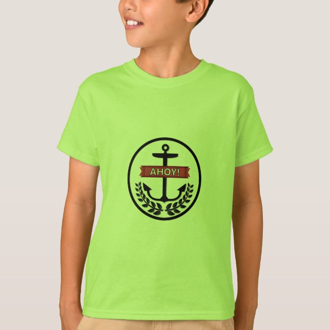 Ahoy - Bards grundläggande T-Shirt (Framsida)