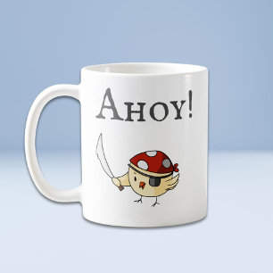 Ahoy Bird Pirat Kaffemugg