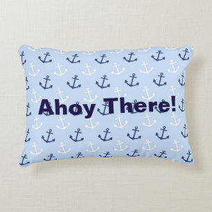 Ahoy där Ankar - Rektangulär Kudd Prydnadskudde