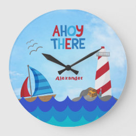 "Ahoy där" Citat Nautilus Båt Fyr Pirat Stor Klocka