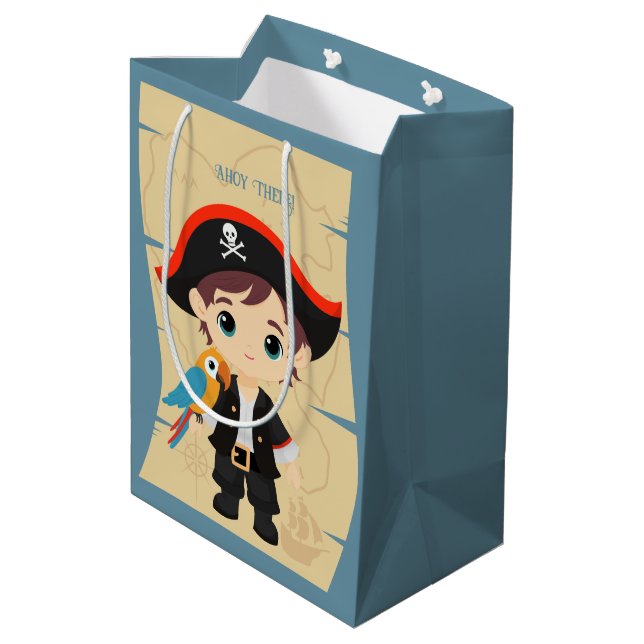 Ahoy där! Pirat Boy Födelsedagsfest (Baksidan Vinklad)