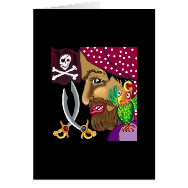 Ahoy där, skeppskamrat! hälsningskort (Framsidan)