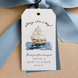 Ahoy dess lilla babyskor från fritidsbåtar presentetikett