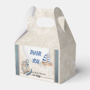 Ahoy dess nautiska babydusch presentaskar