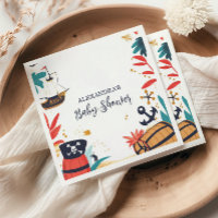 Ahoy dess Pirat Frakt Nautical Baby Shower