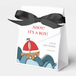 Ahoy dess pojke Nautisk Boy Baby Shower Presentaskar