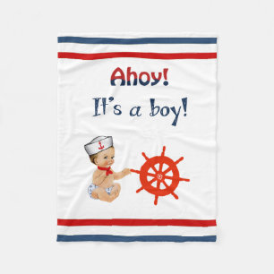 Ahoy Det är en Boy Fleece Blanket