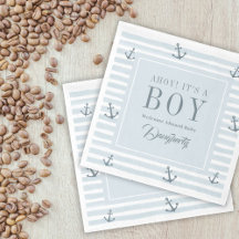 Ahoy Det är en Boy Nautical Baby Shower Personlig