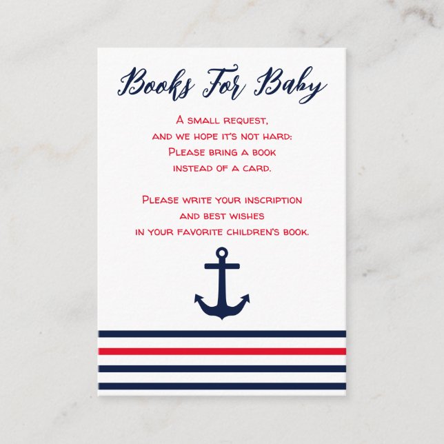 Ahoy Det är en Boy Nautical Bokar för Baby Tilläggskort (Framsida)