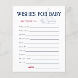 Ahoy Det är en Boy Nautical Shower Önskemål för Ba