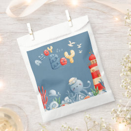 Ahoy Det är en pojk-blå nautisk babydusch