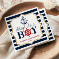 Ahoy, det är en pojk-marinens blå babystötare