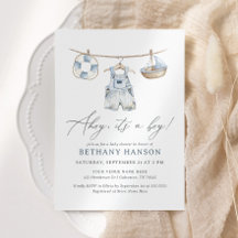 Ahoy Det är en pojk Nautical Baby Shower