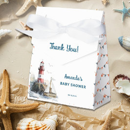 Ahoy Det är en pojk Nautical Baby Shower Presentaskar